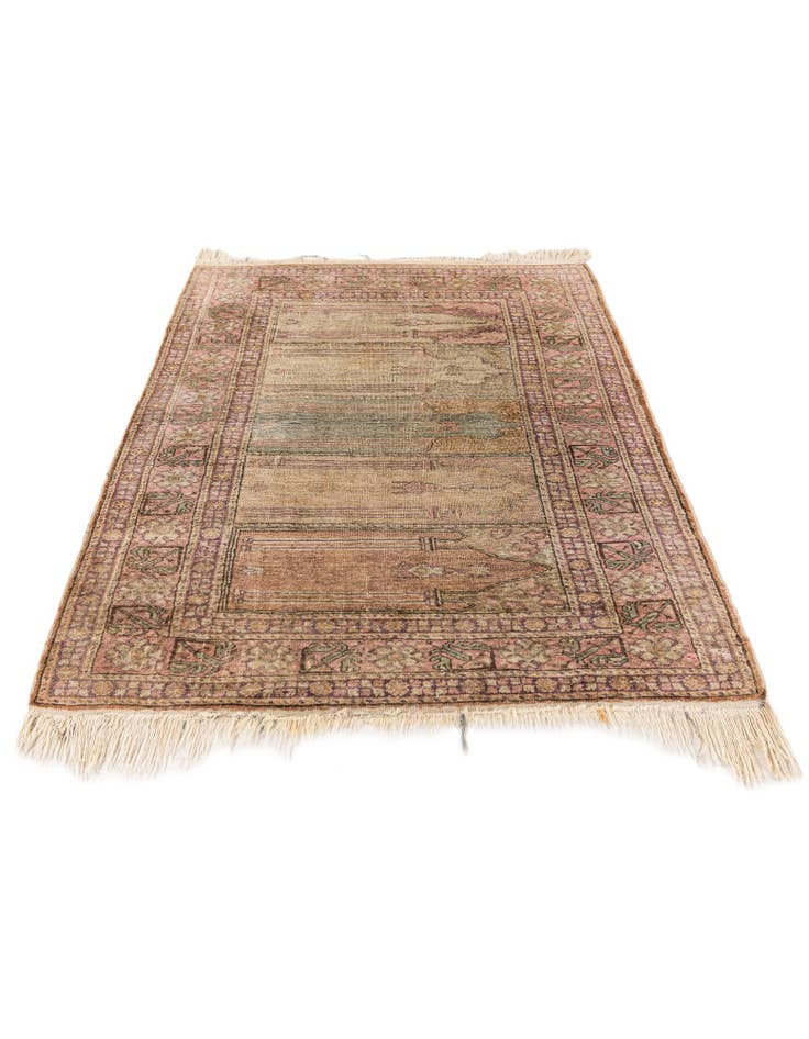 Detail image of  3' x 4' 1  Hand Knotted Lahour Wool Rug