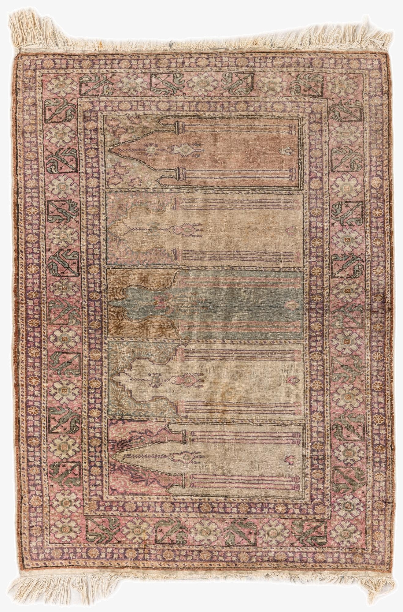  3' x 4' 1  Hand Knotted Lahour Wool Rug