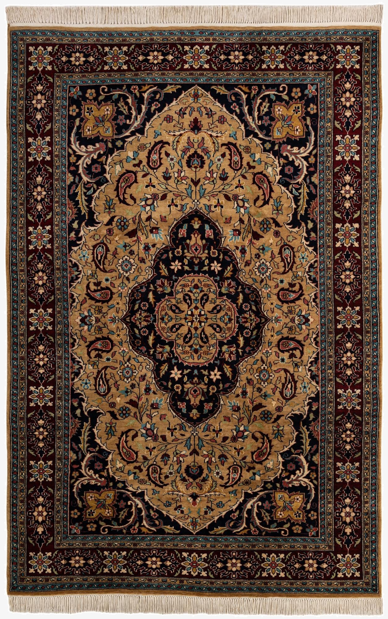  5' 11 x 9' 2  Hand Knotted Lahour Wool Rug