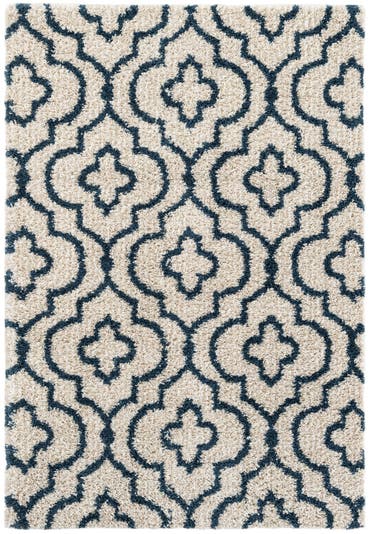  5' 3 x 7' 8 Lattice Shag Rug