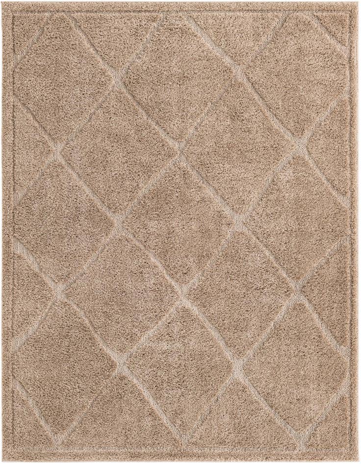 Detail image of 5' x 8' Lattice Shag Rug