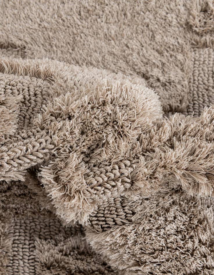 Detail image of  4' x 6' Lattice Shag Rug