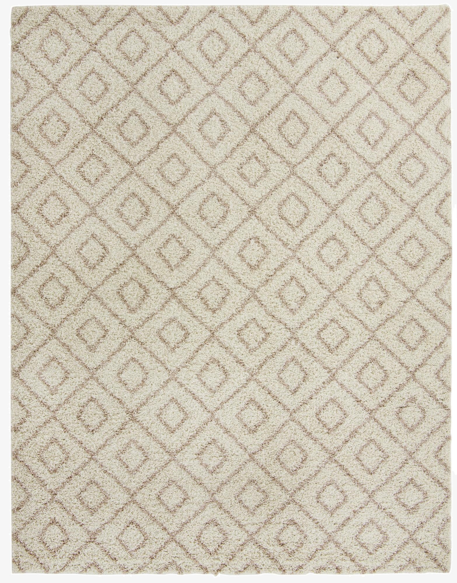  10' x 13' Lattice Shag Rug