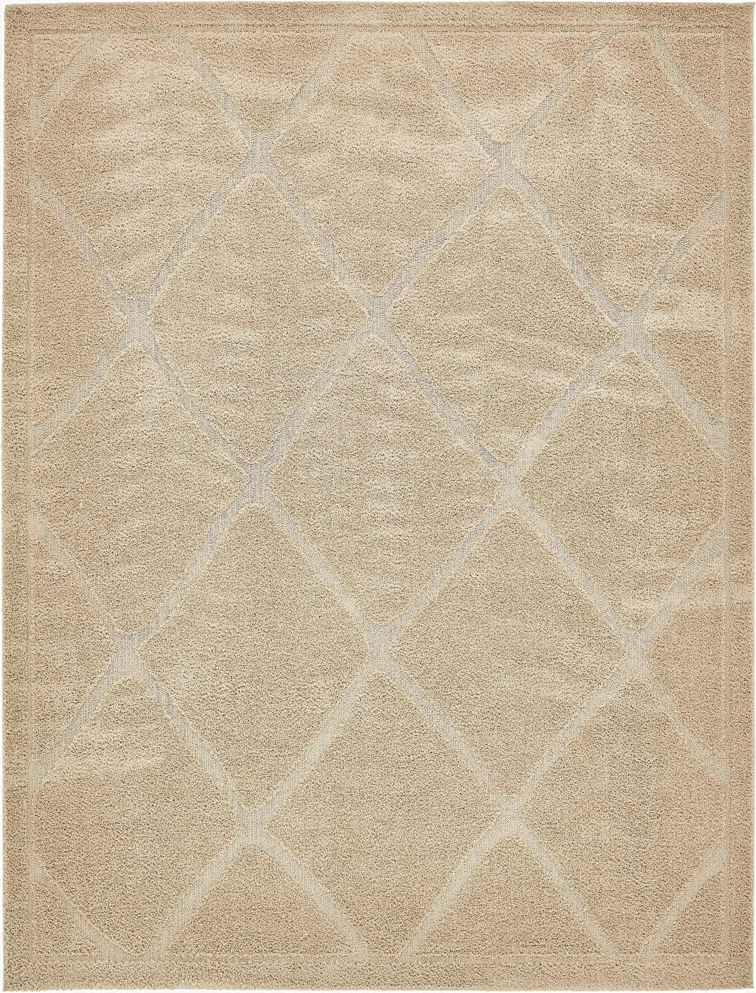  9' x 12' Lattice Shag Rug