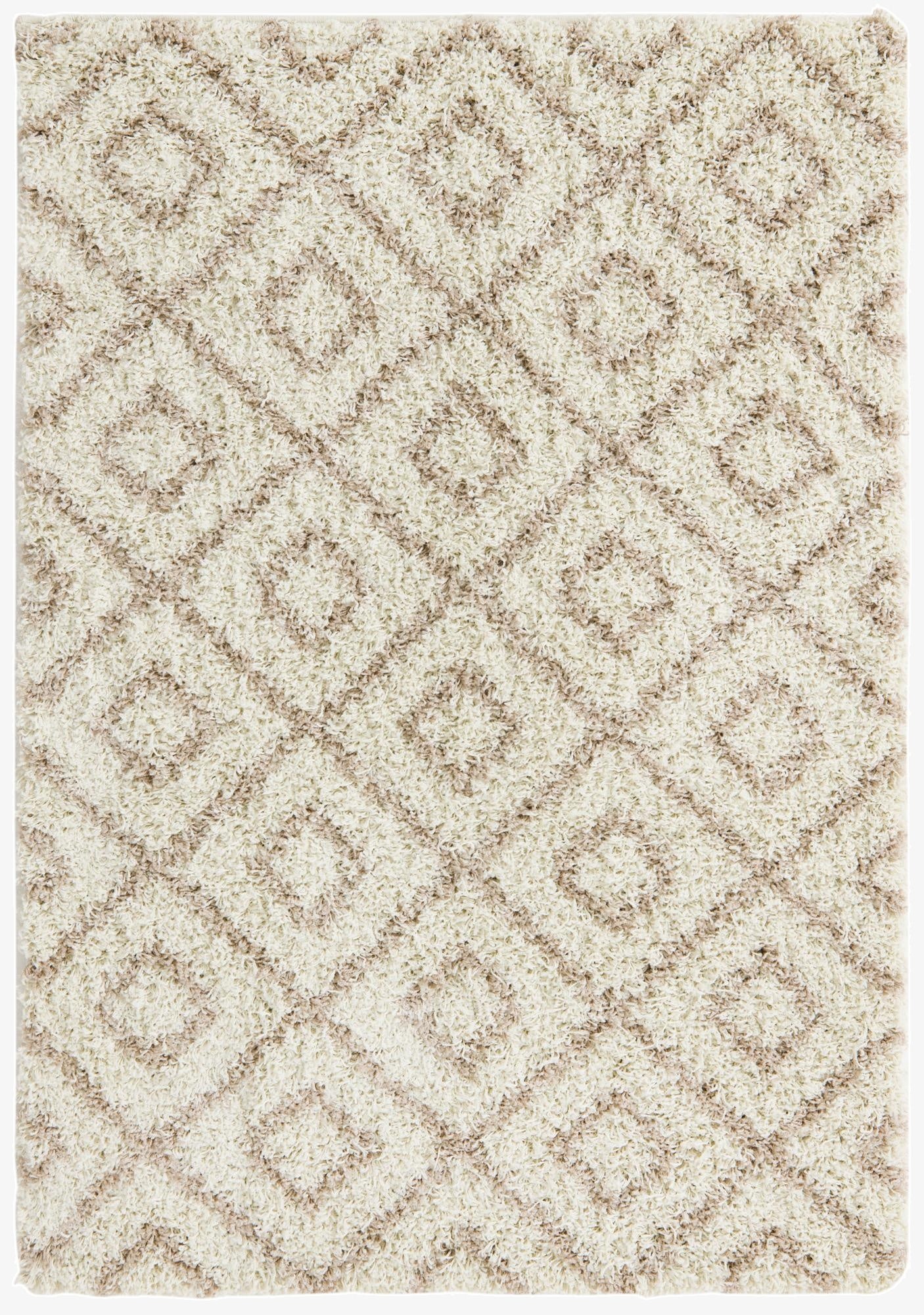  4' x 6' Lattice Shag Rug