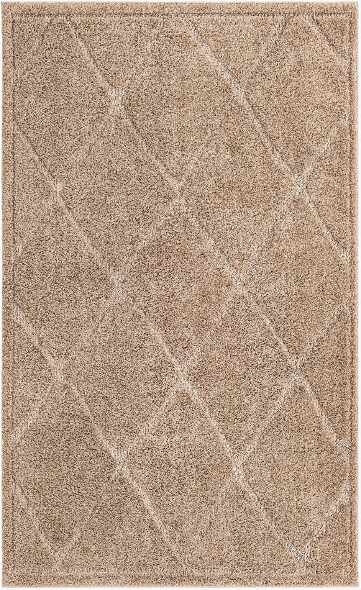  5' x 8' Lattice Shag Rug