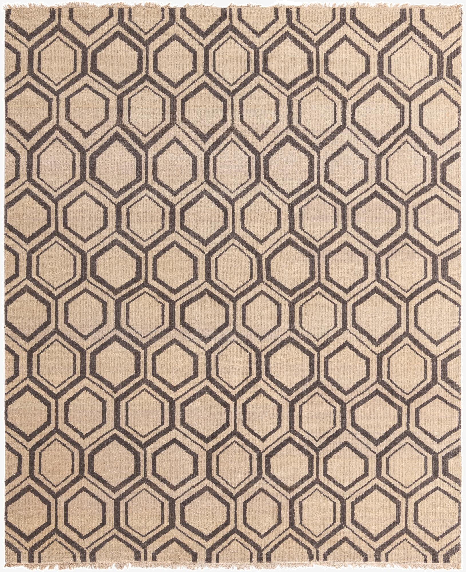  8' 1 x 10'  Hand Knotted Luna Wool Rug