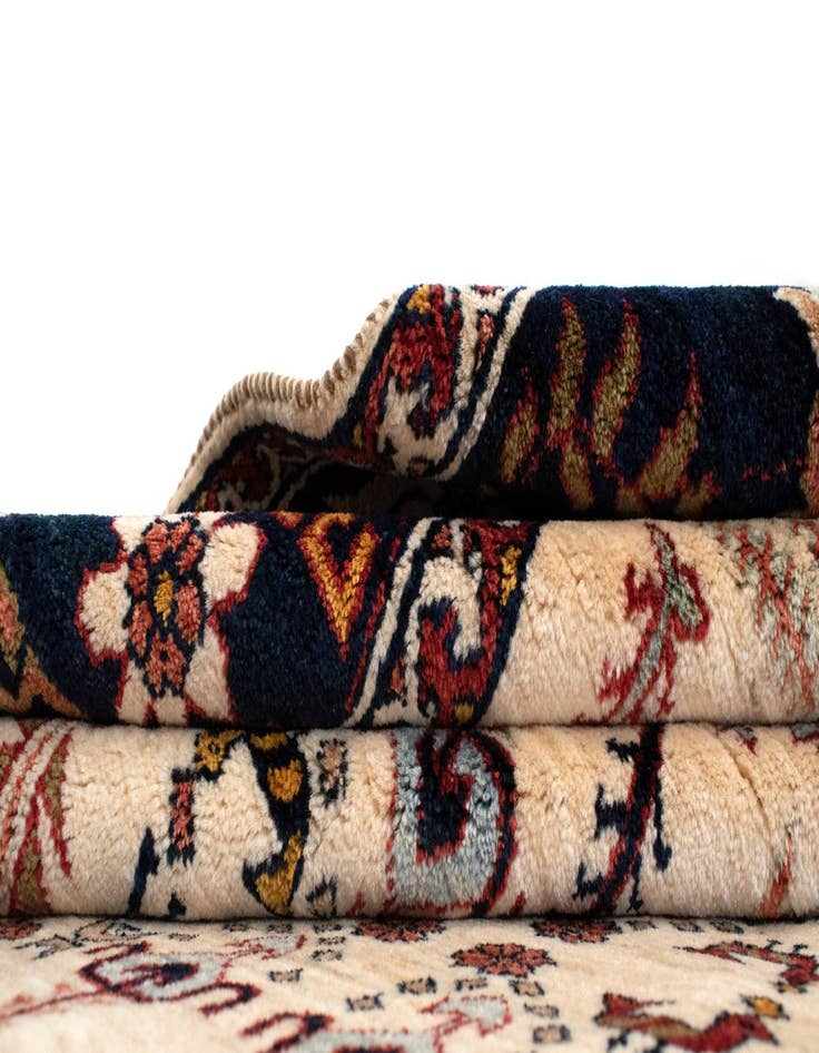 Detail image of  5' 3 x 7' 5  Hand Knotted Luribaft Persian Rug