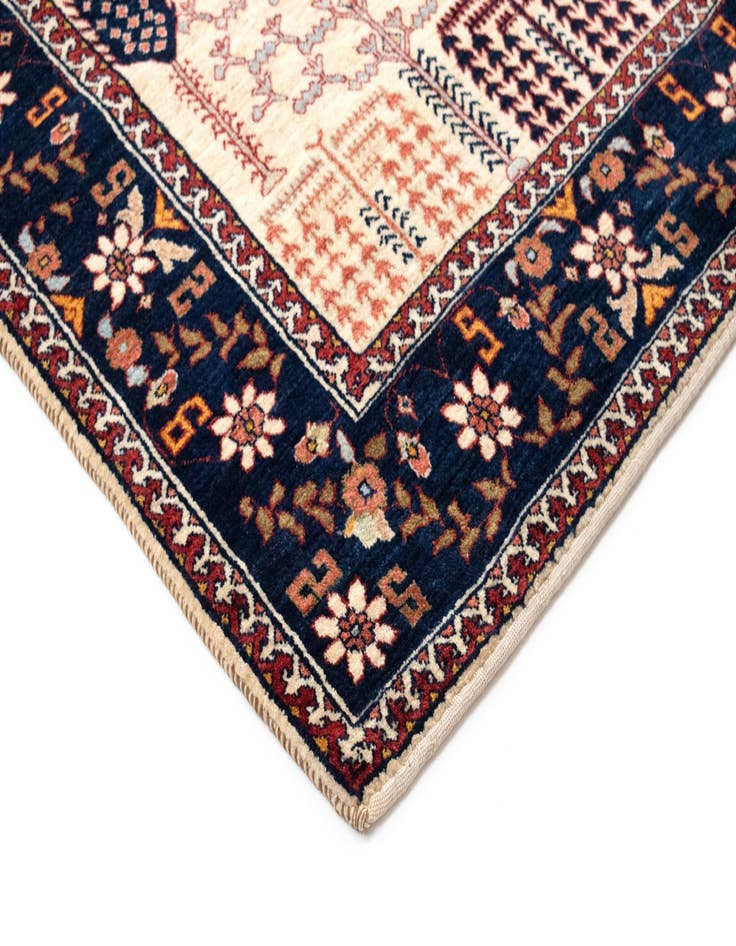 Detail image of  5' 3 x 7' 5  Hand Knotted Luribaft Persian Rug