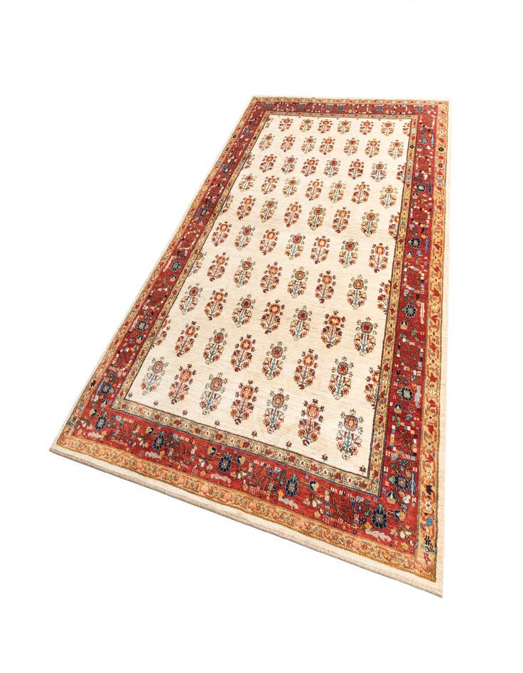 Detail image of  8' x 10'  Hand Knotted Luribaft Rug