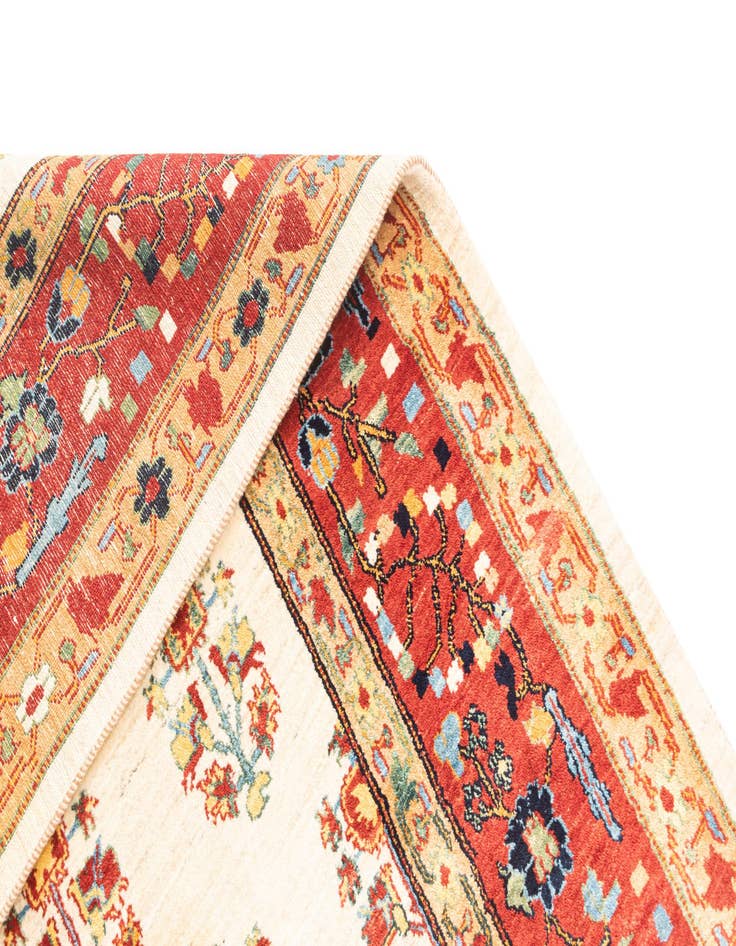 Detail image of  8' x 10'  Hand Knotted Luribaft Rug