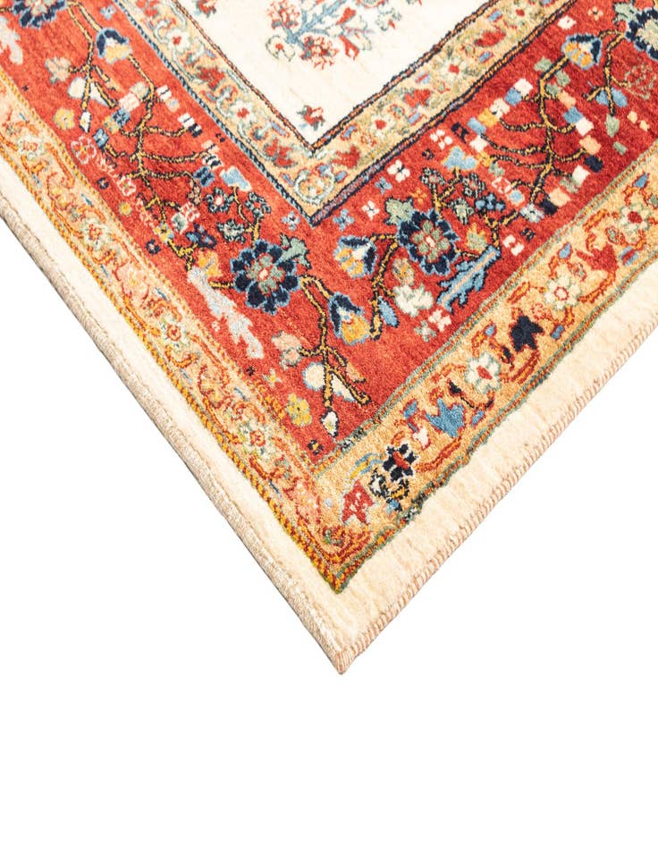 Detail image of  8' x 10'  Hand Knotted Luribaft Rug