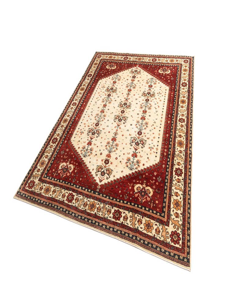 Detail image of  8' 2 x 11' 4  Hand Knotted Luribaft Rug