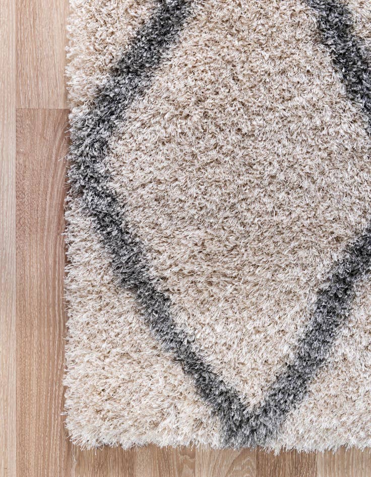 Detail image of 7' x 10' Luxury Trellis Shag Rug