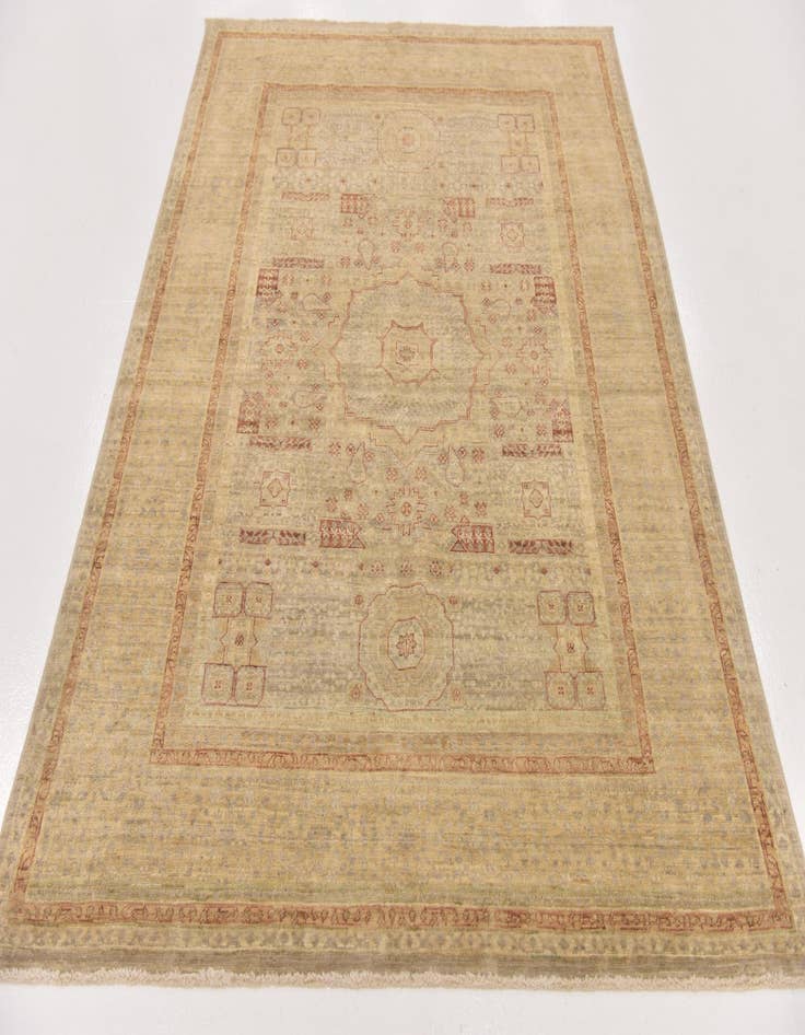 Detail image of  4' 10 x 6' 8  Hand Knotted Mamluk Ziegler Oriental Rug