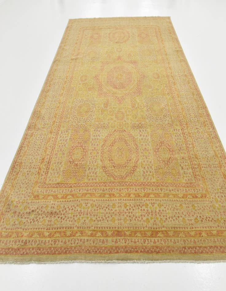 Detail image of  8' 8 x 13'  Hand Knotted Mamluk Ziegler Oriental Rug