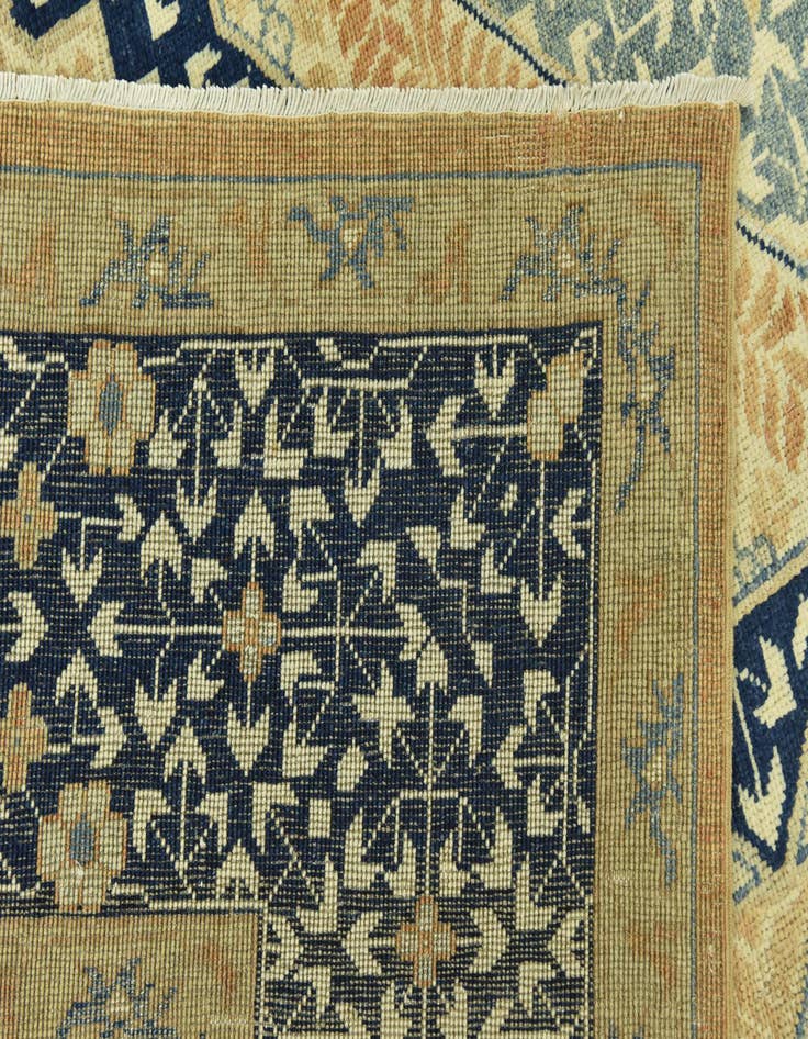 Detail image of  8' 9 x 11' 3  Hand Knotted Mamluk Ziegler Rug