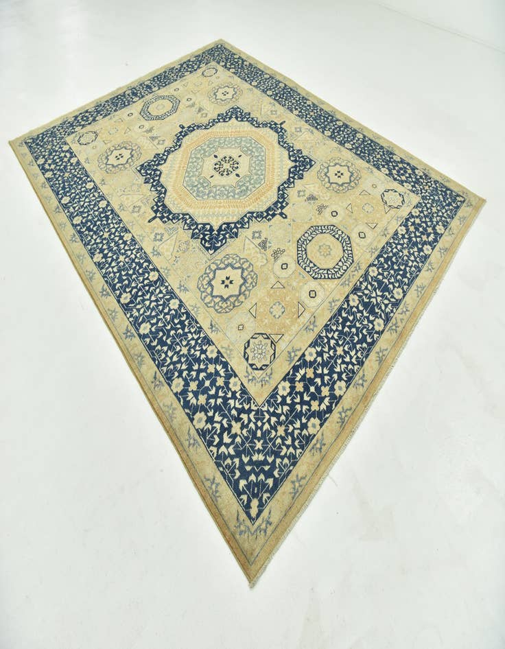 Detail image of  8' 9 x 11' 3  Hand Knotted Mamluk Ziegler Rug