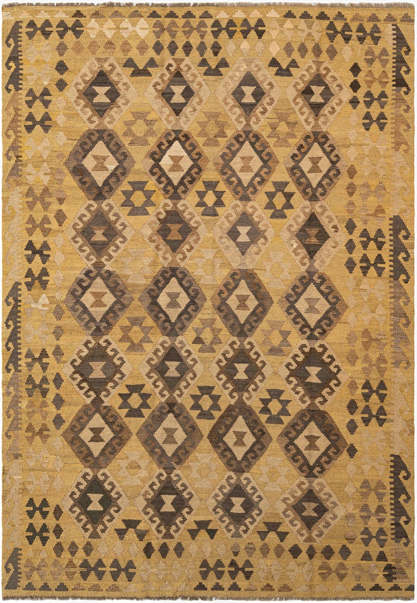  6' 6 x 9' 6  Hand Knotted Marok Kilim Rug