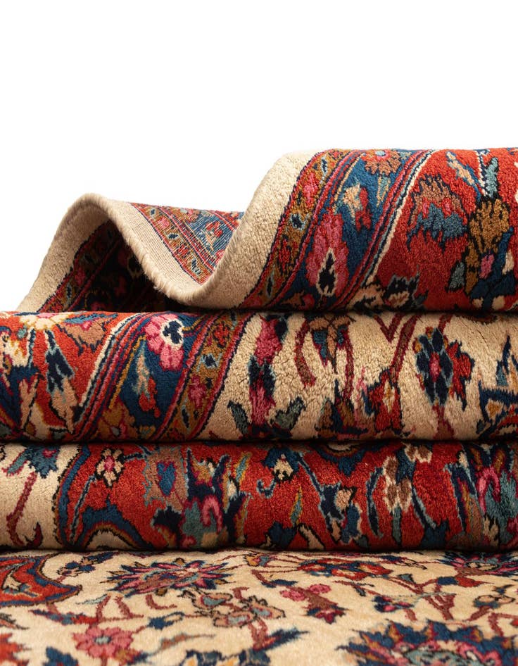 Detail image of  6' 8 x 9' 8 Mashad Wool Rug