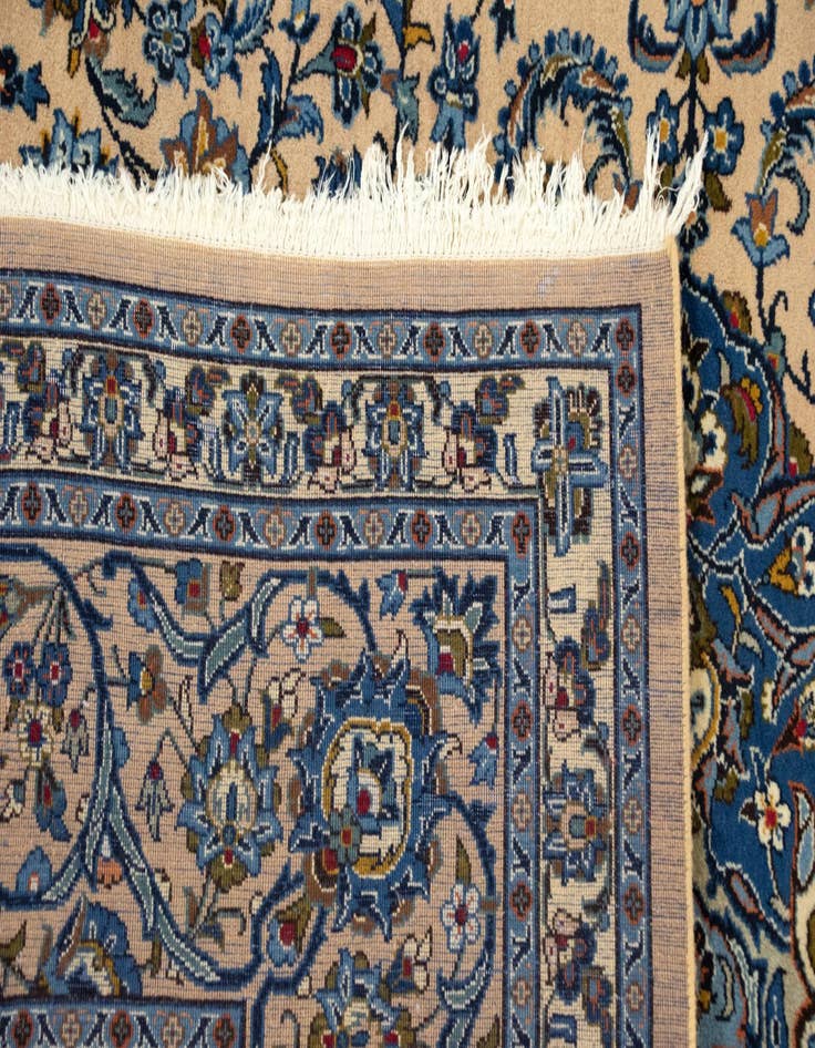 Detail image of  9' 10 x 12' 3  Hand Knotted Mashad Persian Wool Rug
