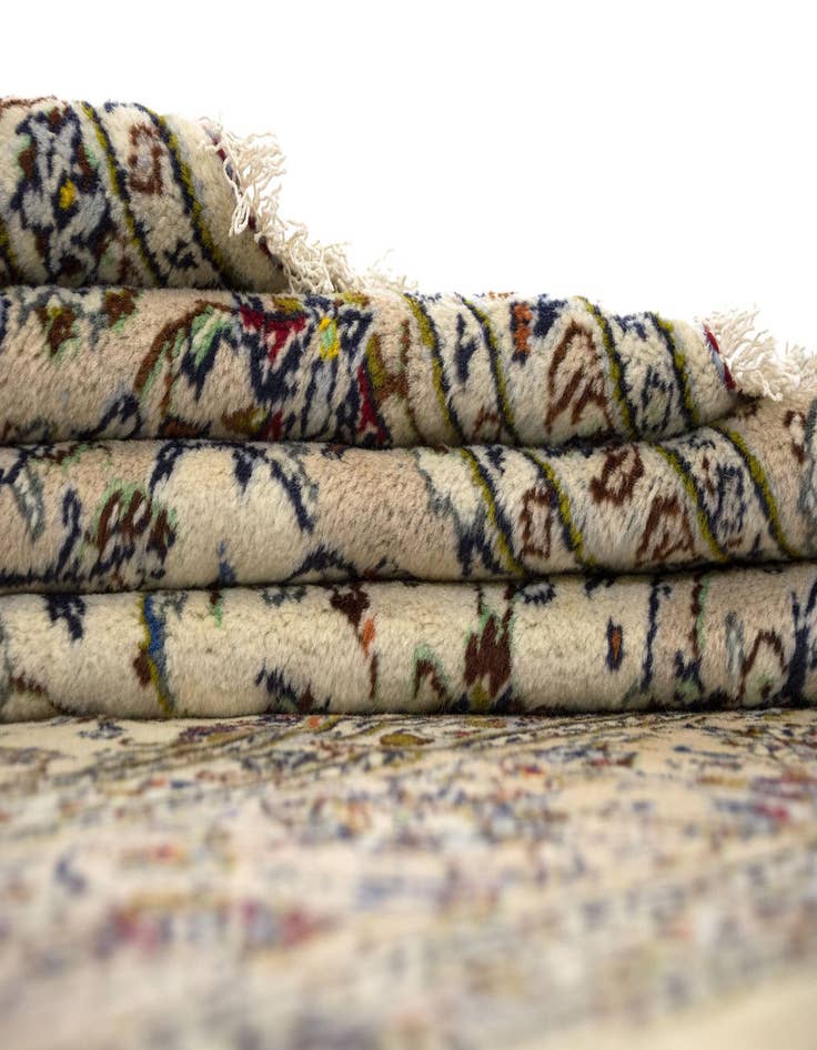 Detail image of  8' 1 x 11' 8  Hand Knotted Mashad Persian Wool Rug