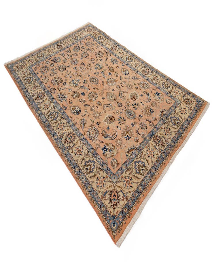 Detail image of  8' 11 x 11' 11  Hand Knotted Mashad Persian Rug