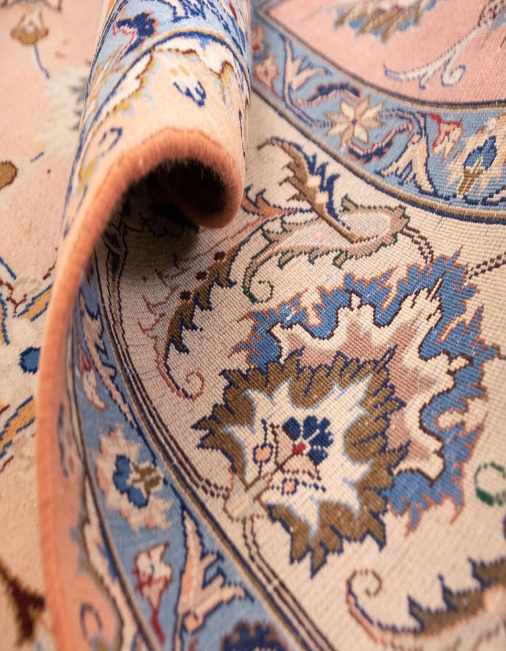 Detail image of  8' 11 x 11' 11  Hand Knotted Mashad Persian Rug