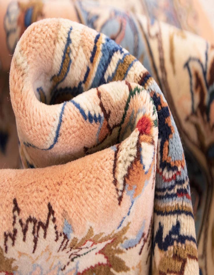 Detail image of  8' 11 x 11' 11  Hand Knotted Mashad Persian Rug