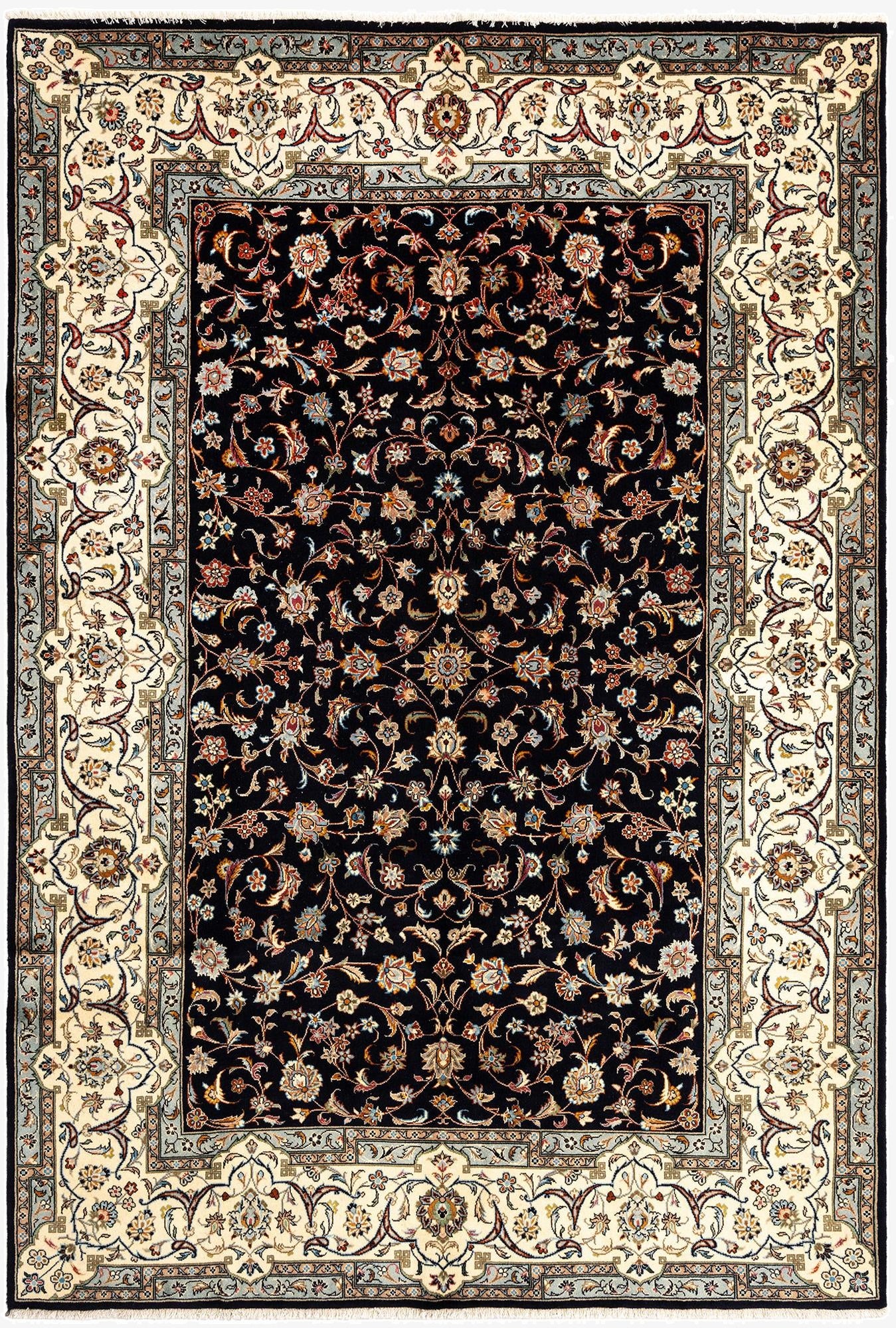  6' 7 x 9' 9 Mashad Wool Rug