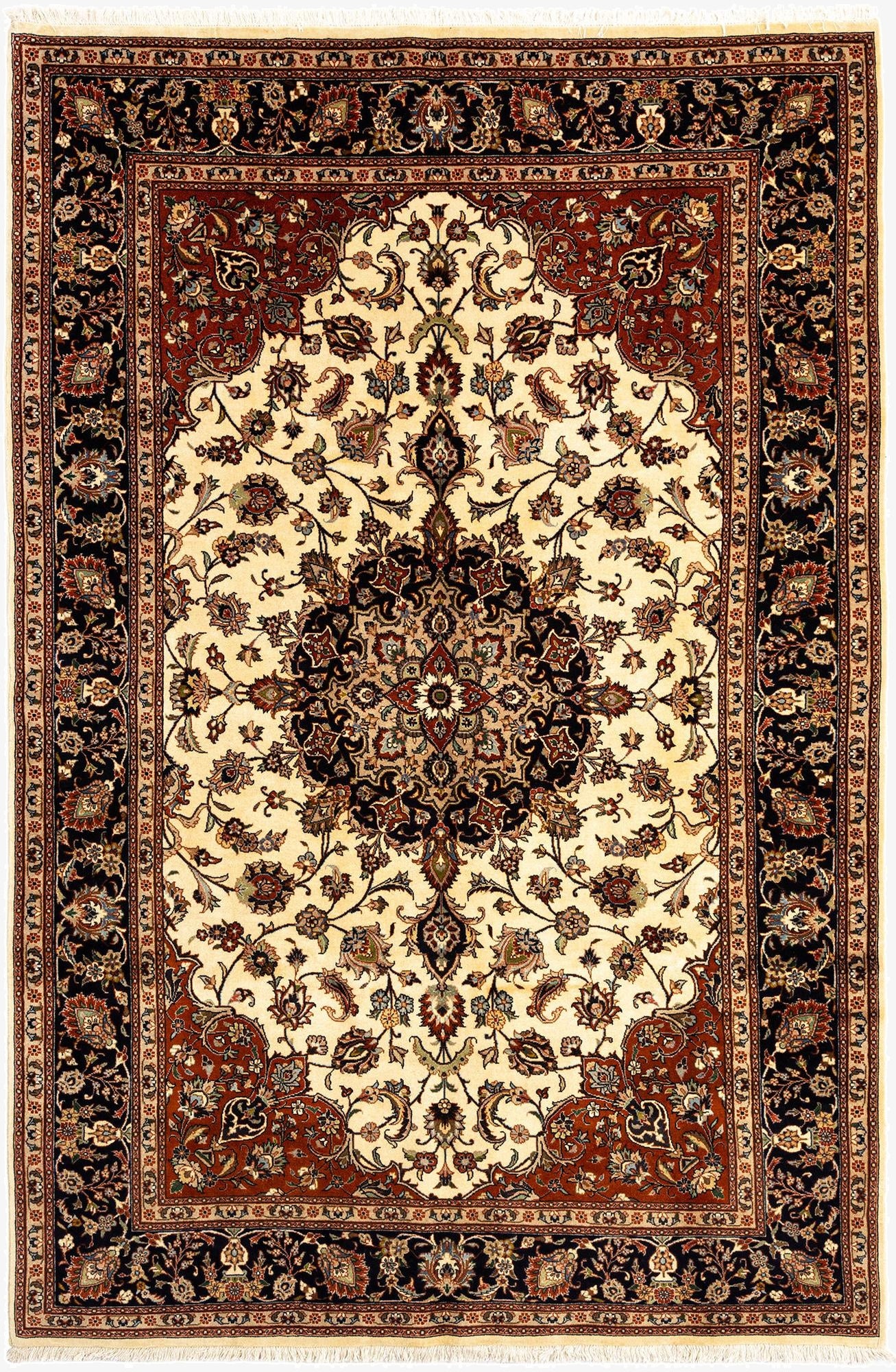  6' 6 x 9' 10 Mashad Wool Rug