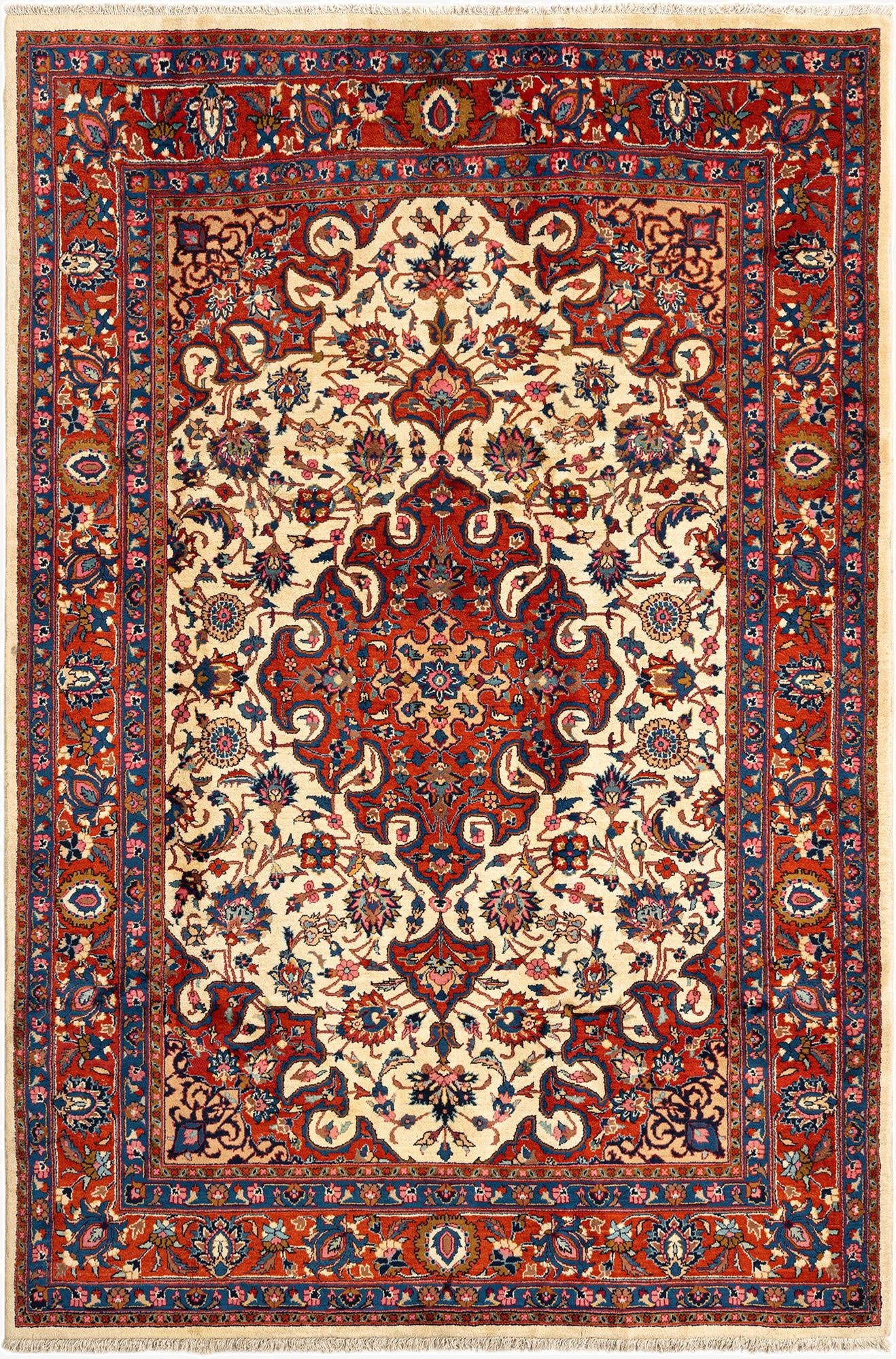  6' 8 x 9' 8 Mashad Wool Rug
