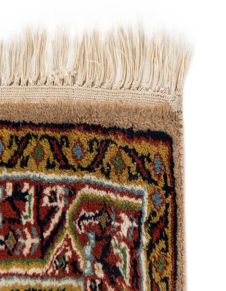 Detail image of  3' 1 x 5' 4  Hand Knotted Mir Wool Rug