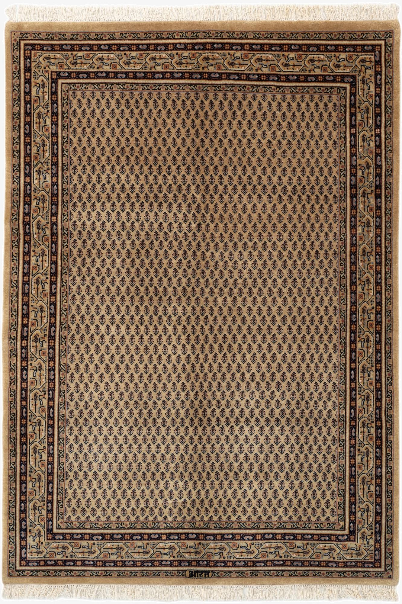  4' 7 x 6' 6  Hand Knotted Mir Wool Rug