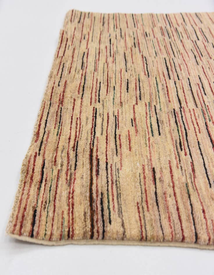 Detail image of  3' 7 x 6'  Hand Knotted Modern Ziegler Oriental Rug