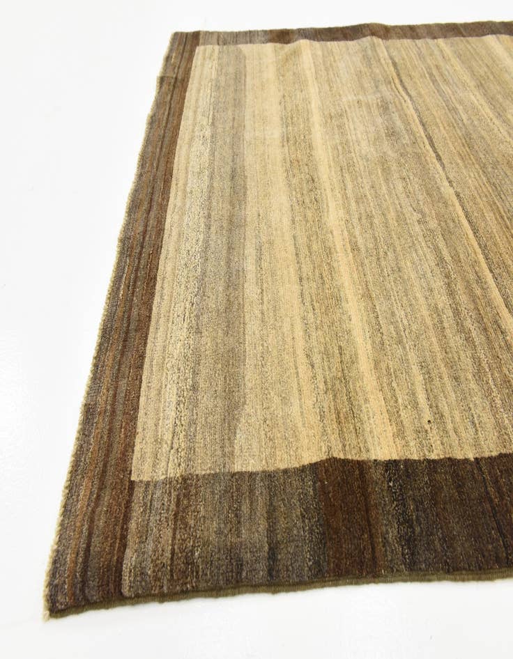 Detail image of  4' x 5' 8  Hand Knotted Modern Ziegler Oriental Rug