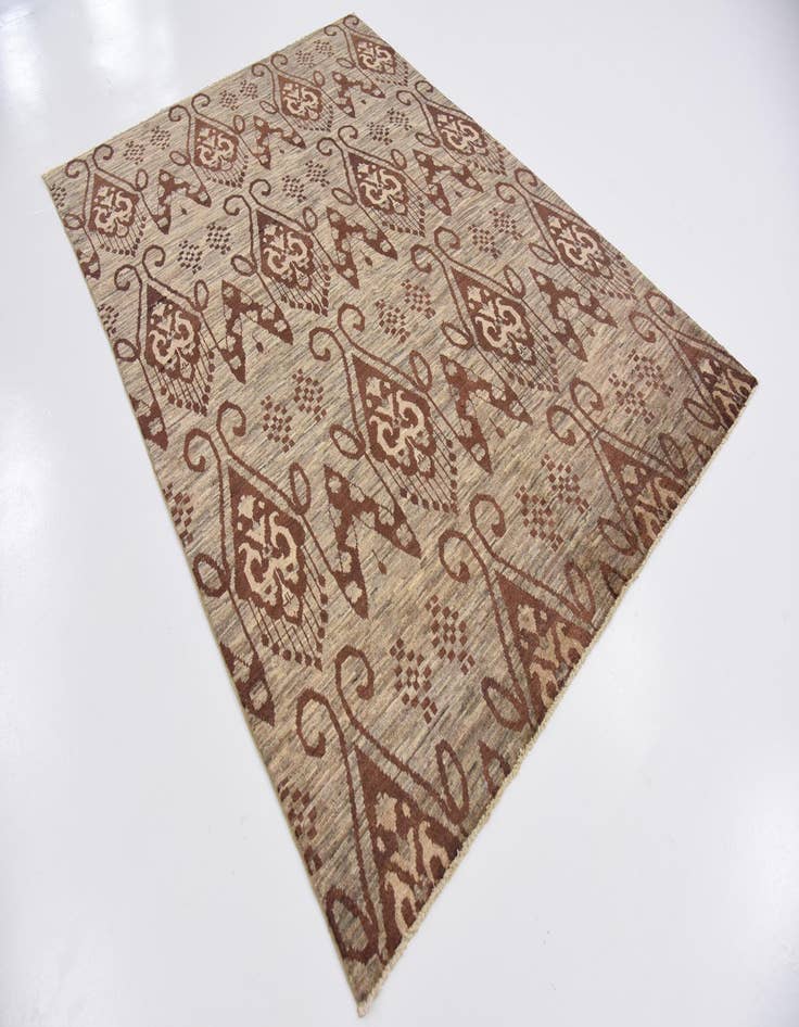 Detail image of  5' 7 x 7' 10  Hand Knotted Modern Ziegler Rug