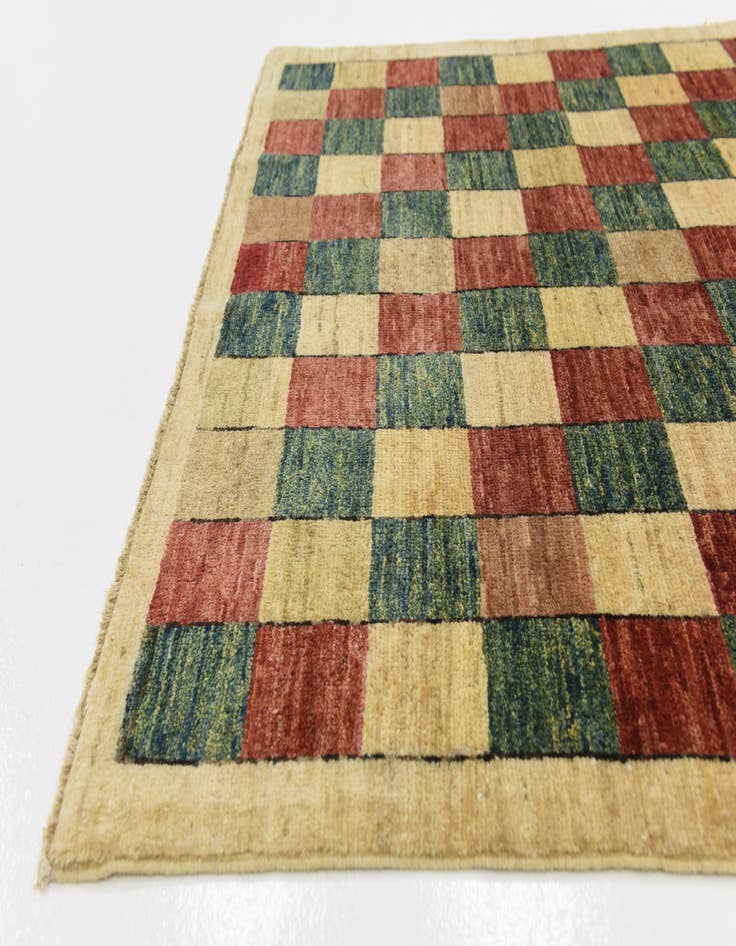 Detail image of  3' 10 x 6'  Hand Knotted Modern Ziegler Oriental Rug