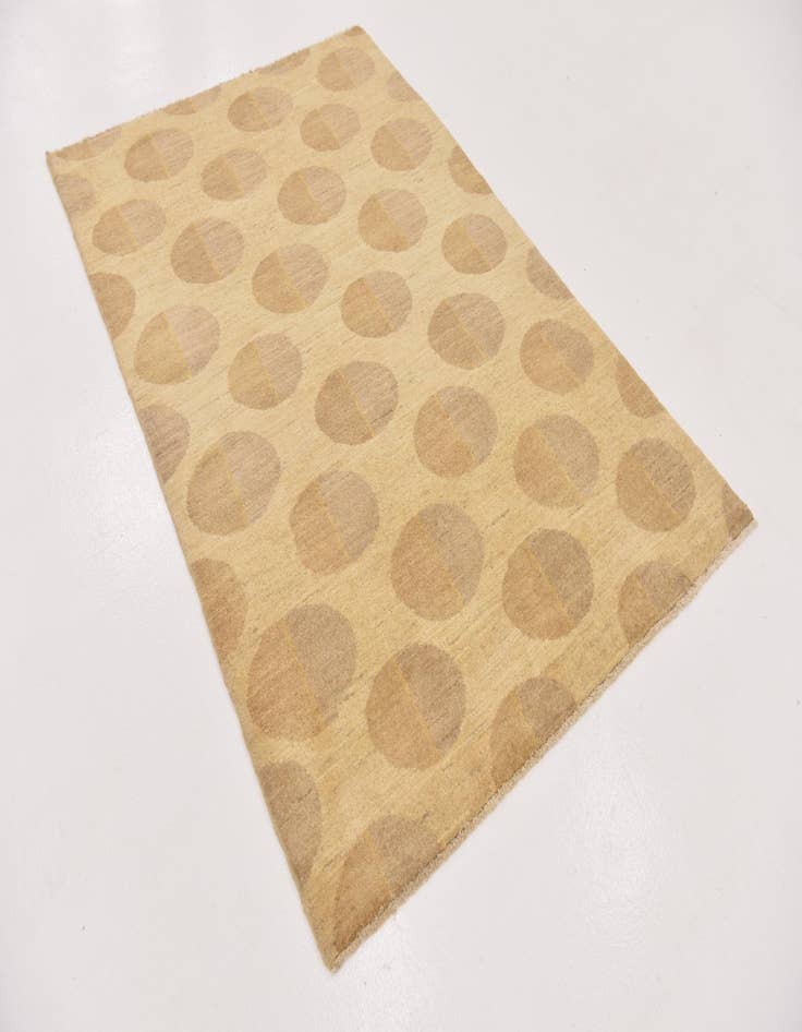 Detail image of  4' 1 x 6' 2  Hand Knotted Modern Ziegler Wool Rug