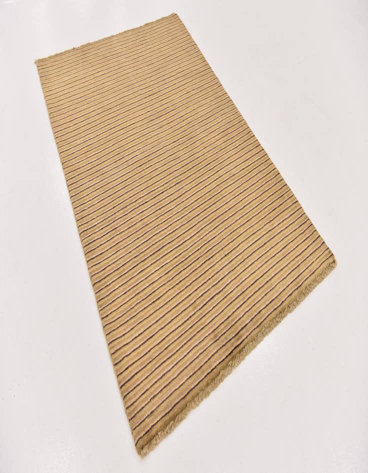 Detail image of  4' 1 x 6' 1  Hand Knotted Modern Ziegler Wool Rug