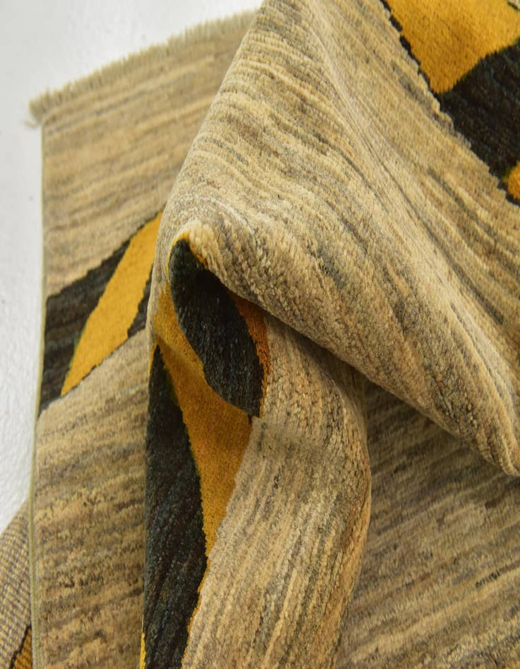 Detail image of  5' x 6' 8  Hand Knotted Modern Ziegler Rug