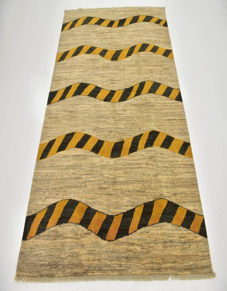 Detail image of  5' x 6' 8  Hand Knotted Modern Ziegler Rug