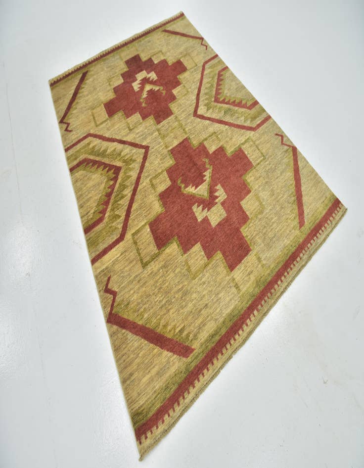 Detail image of  5' 8 x 7' 10  Hand Knotted Modern Ziegler Rug