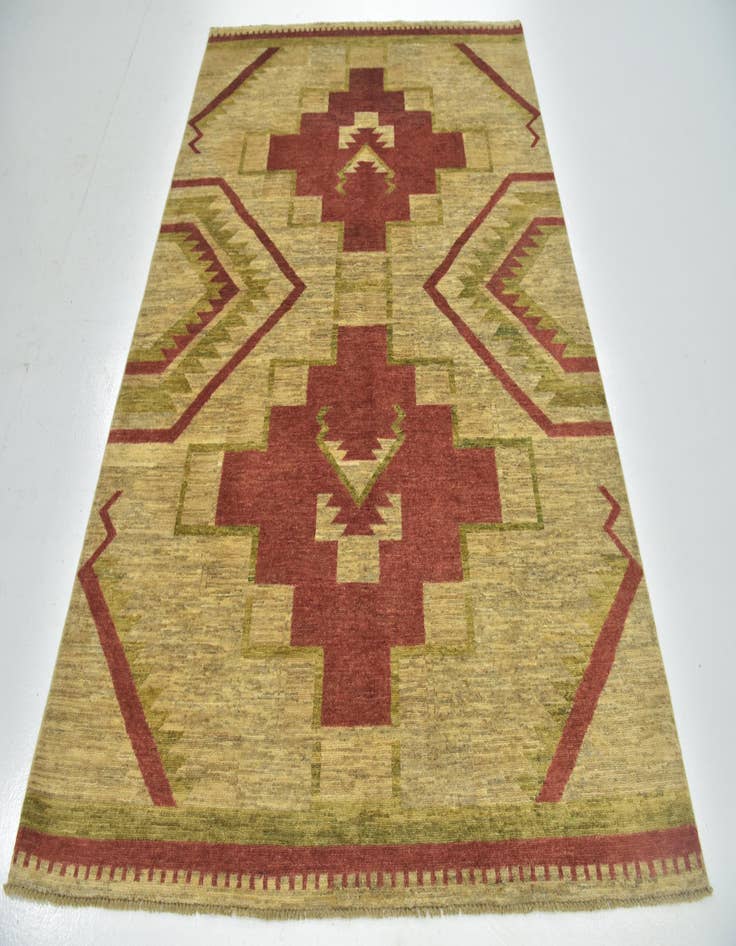 Detail image of  5' 8 x 7' 10  Hand Knotted Modern Ziegler Rug