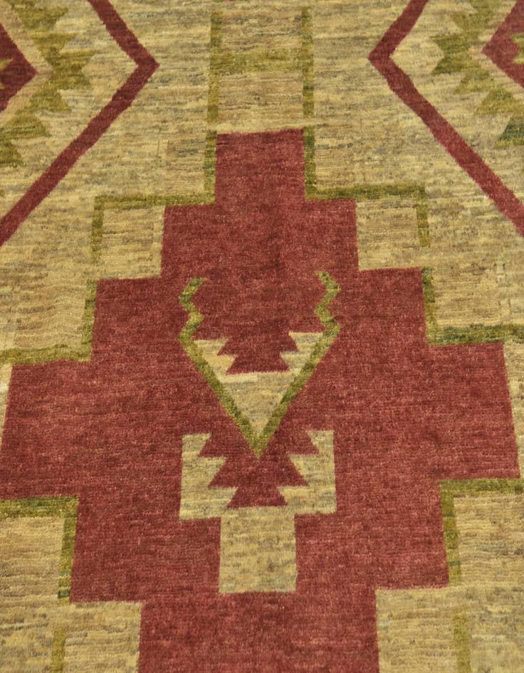 Detail image of  5' 8 x 7' 10  Hand Knotted Modern Ziegler Rug