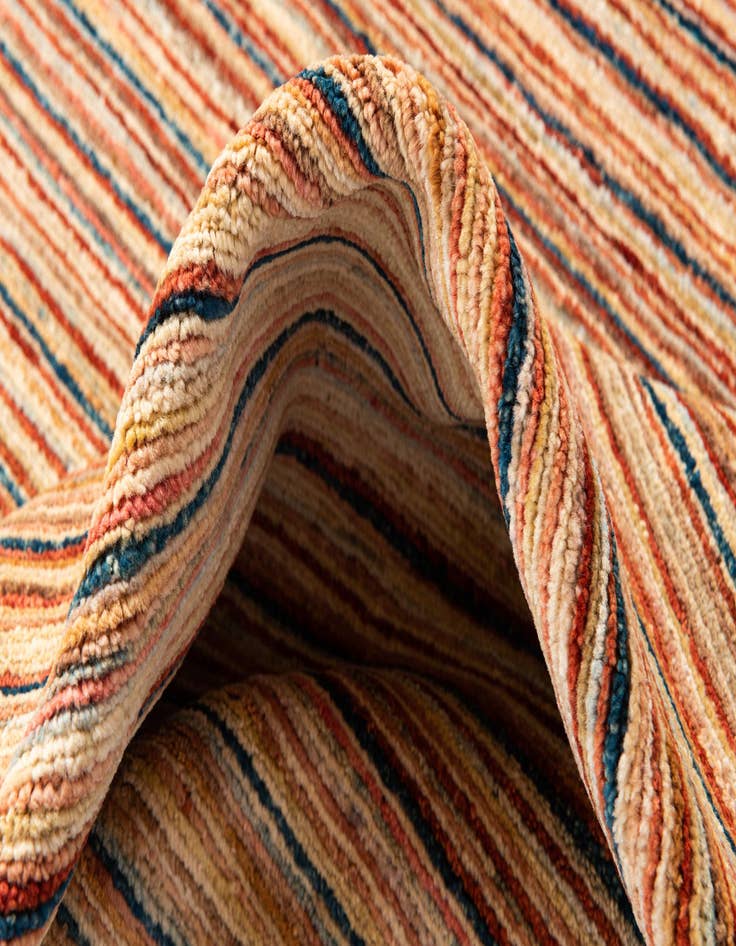 Detail image of  4' 10 x 6' 6  Hand Knotted Modern Ziegler Wool Rug