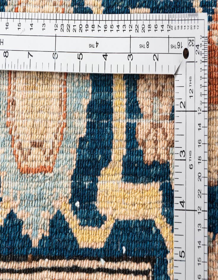 Detail image of  4' 10 x 6' 6  Hand Knotted Modern Ziegler Wool Rug