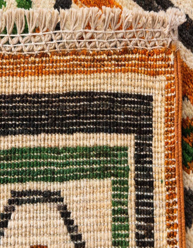 Detail image of  4' x 5' 10  Hand Knotted Modern Ziegler Wool Rug