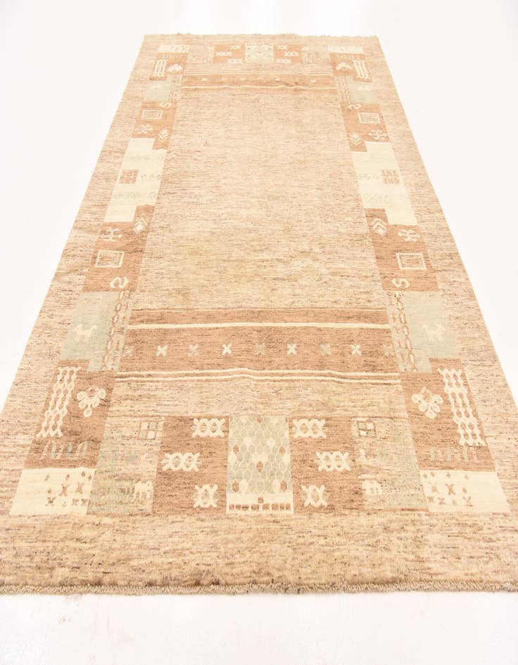 Detail image of  6' 7 x 9' 9  Hand Knotted Modern Ziegler Rug