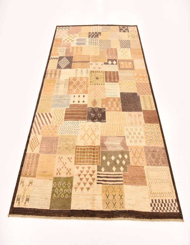 Detail image of  5' 7 x 7' 5  Hand Knotted Modern Ziegler Rug